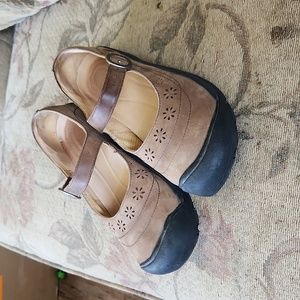 Suede Mary Jane style Loafers by Keen, Size 9.5